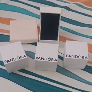 Pandora White and Pink Jewelry Boxes